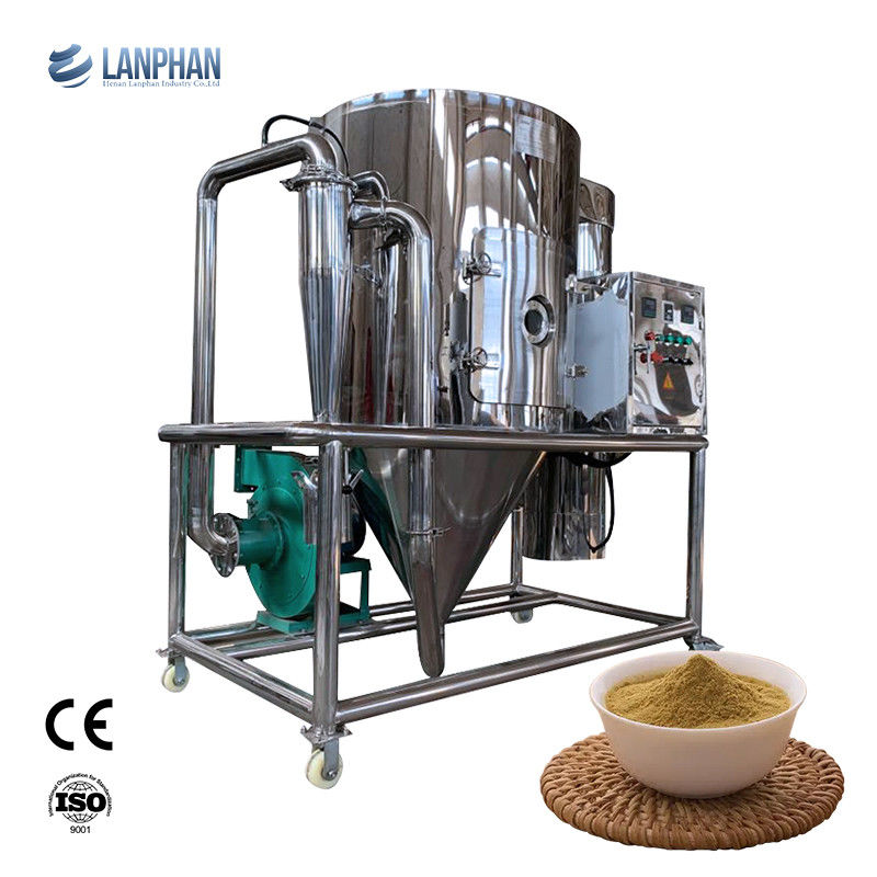 10 kg/uur waterverdamping Centrifuge sproei droogmachine met 22000rpm spuitstuk snelheid en 180~250°C inlaat temperatuur