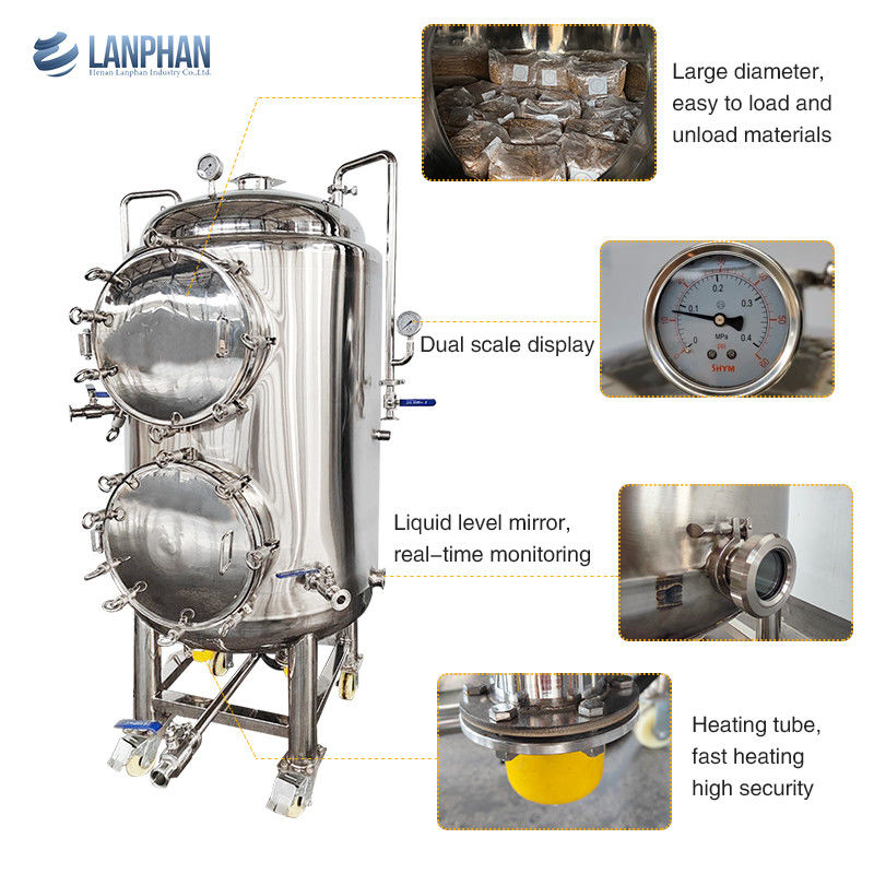 220V enkelfasige verticale autoklaafstoomsterilisator met 330L capaciteit en werkdruk van 15 PSI