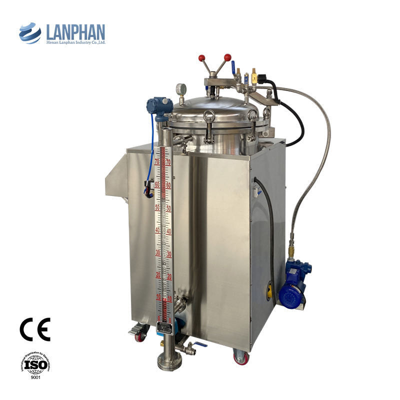 Volledig automatische retortsterilisator met 100L 150L capaciteit en stoom- en waterbadsterilisatie