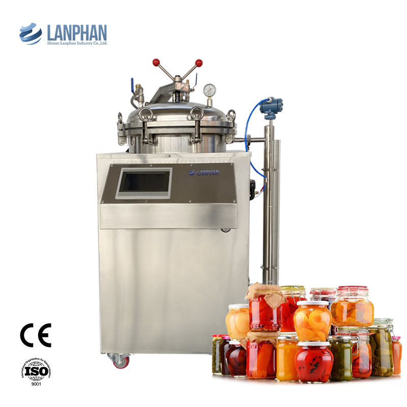 Volledig automatische retortsterilisator met 100L 150L capaciteit en stoom- en waterbadsterilisatie