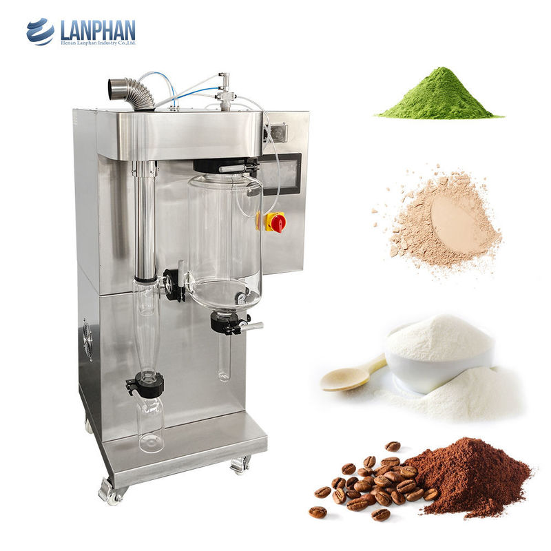 Mini Lab Spray Dryer Machine 2L Capaciteit SUS304 Materiaal 3KW Vermogen voor Koffiemelkpoeder