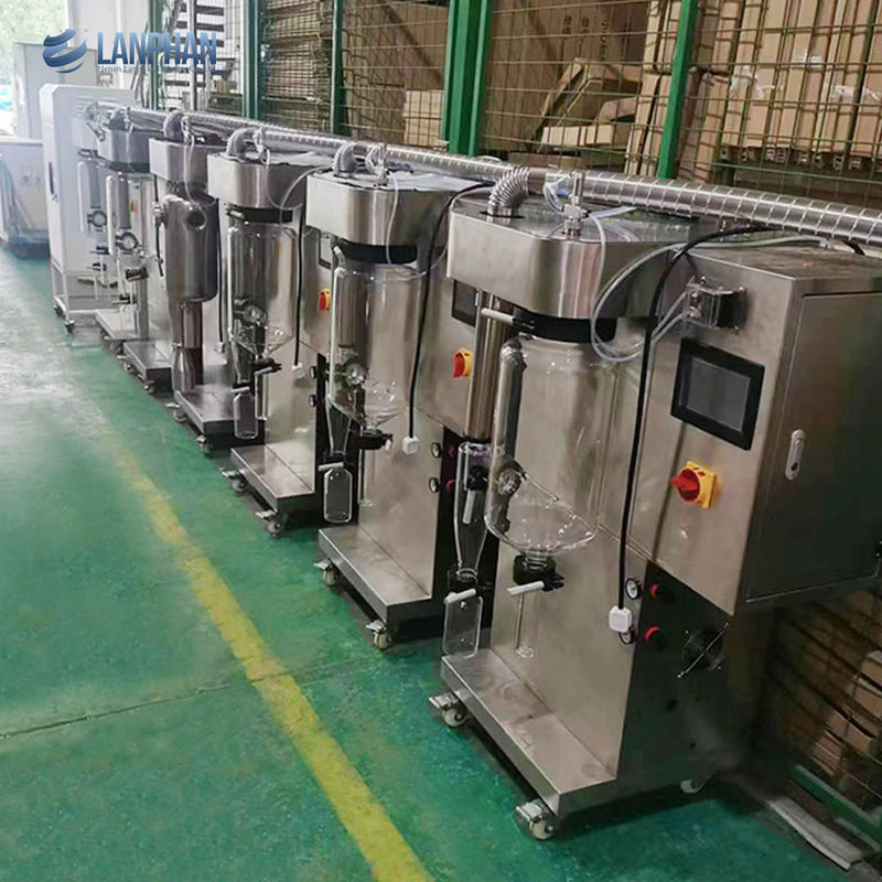 Mini Lab Spray Dryer Machine 2L Capaciteit SUS304 Materiaal 3KW Vermogen voor Koffiemelkpoeder