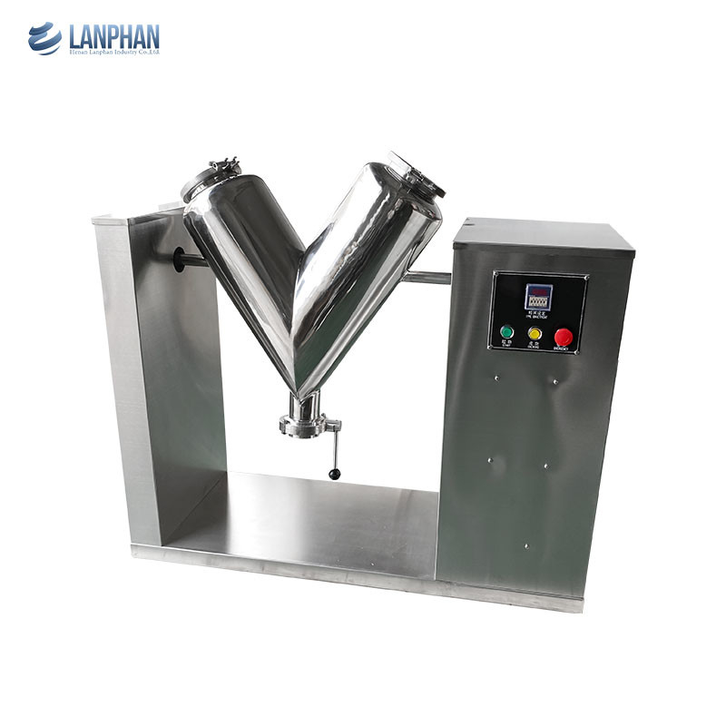 Kleine V-type poedermengmachine blender voor farmaceutische voedingsmiddelen cosmetica chemische