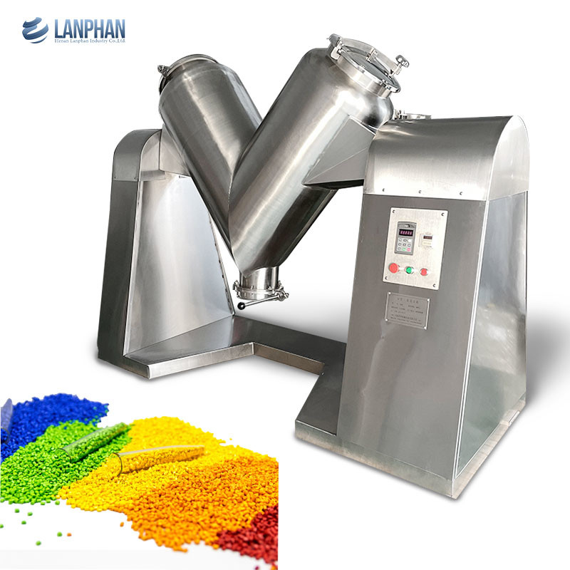 Kleine V-type poedermengmachine blender voor farmaceutische voedingsmiddelen cosmetica chemische