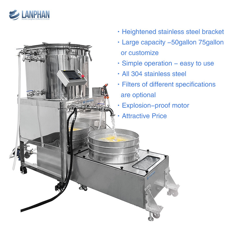 IJswater Bubble Hash Trichome Separator Machine 75 Gallon Koeloppervlakte 1,35m2