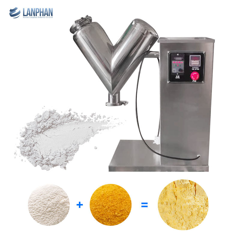 2l-300l industriële poederblenders enkelvoudige dubbele arm V-type mixer droog poederdeeltjesmixer