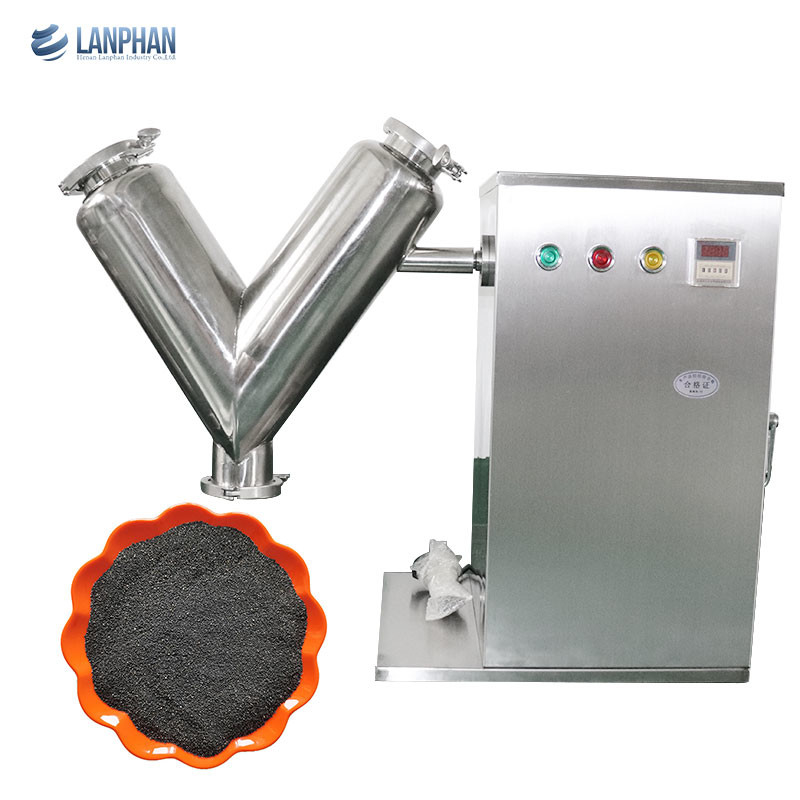 2l-300l industriële poederblenders enkelvoudige dubbele arm V-type mixer droog poederdeeltjesmixer