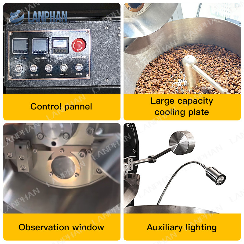Home Gas Electric Drum Roaster Auto Roasting Machine Kleine elektrische Home Coffee Bean Roaster
