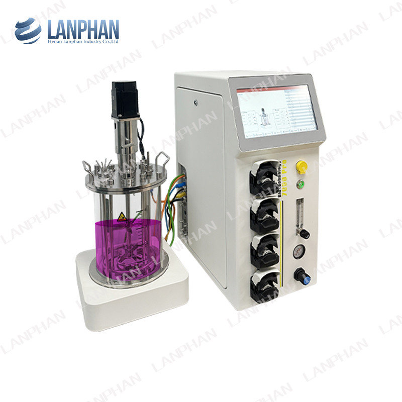 0.25L-15L Glas Bioreactor Plant Bioreactor Laboratorium Bioreactor Apparatuur Voor Celcultuur