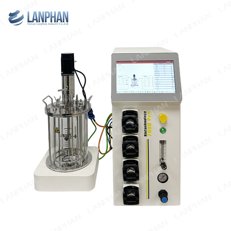 0.25L-15L Glas Bioreactor Plant Bioreactor Laboratorium Bioreactor Apparatuur Voor Celcultuur