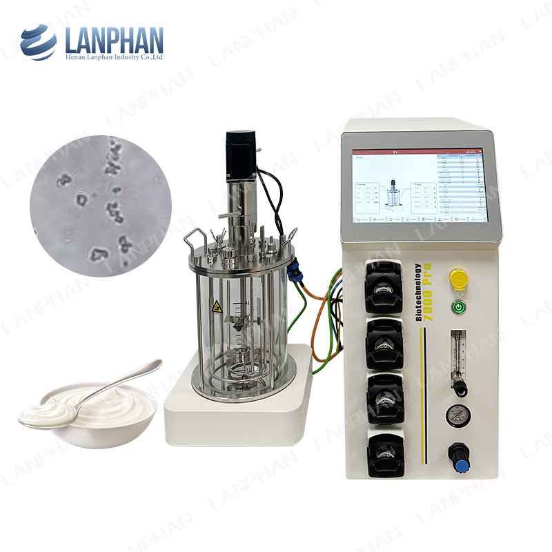 Mini-microbiële / bacteriële fermentator bioreactor 1l Lab fermentator bioreactor voor algen