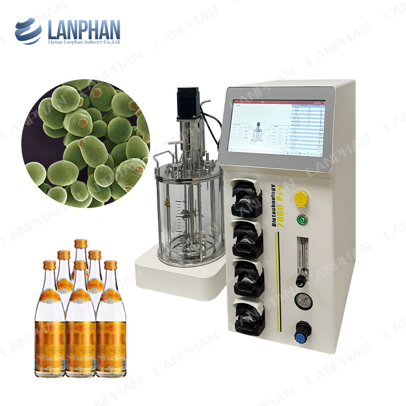 Laboratorium Glasvaccin Fermentatie Bioreactor gevoed batch Benchtop Gemengde tank Bioreactor