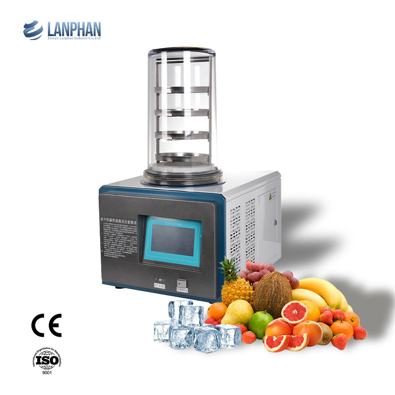 0.1m2 3-4kg Mini Lab Freeze Dryer Lyophilizer Freeze Dryer machine met Vacuümpomp