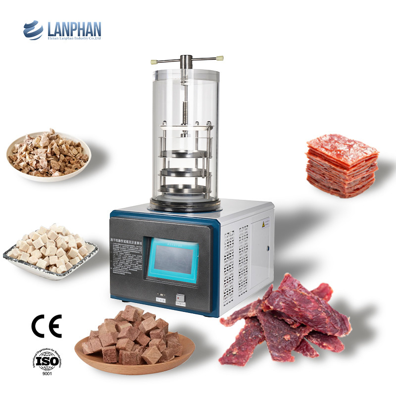 0.1m2 3-4kg Mini Lab Freeze Dryer Lyophilizer Freeze Dryer machine met Vacuümpomp