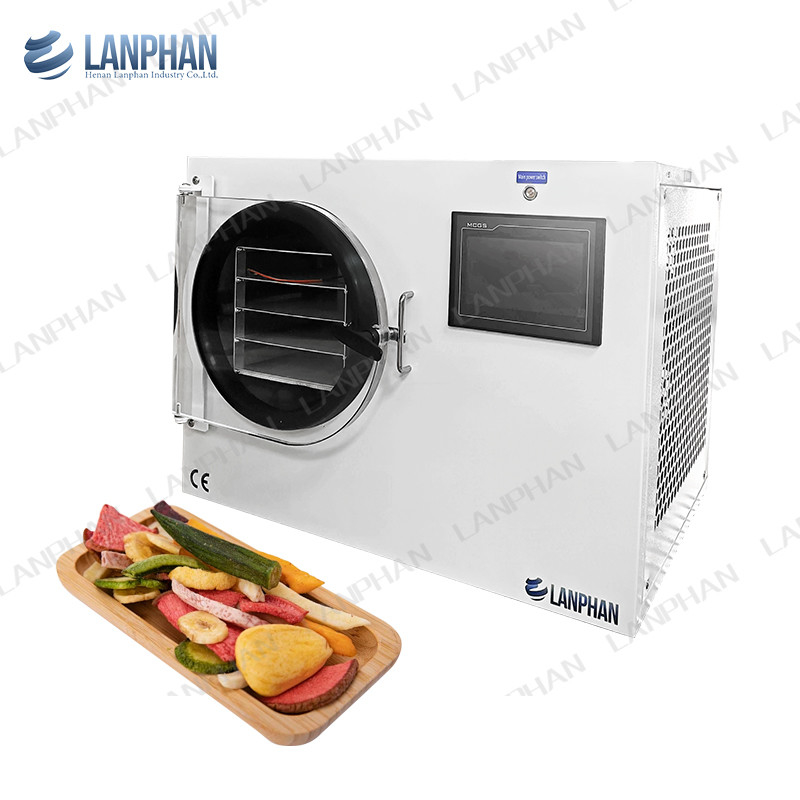 Kleine grootte Voedsel Fruit Melk Farmaceutische Lyophilizer Vriesdrogemachine Voor Thuis