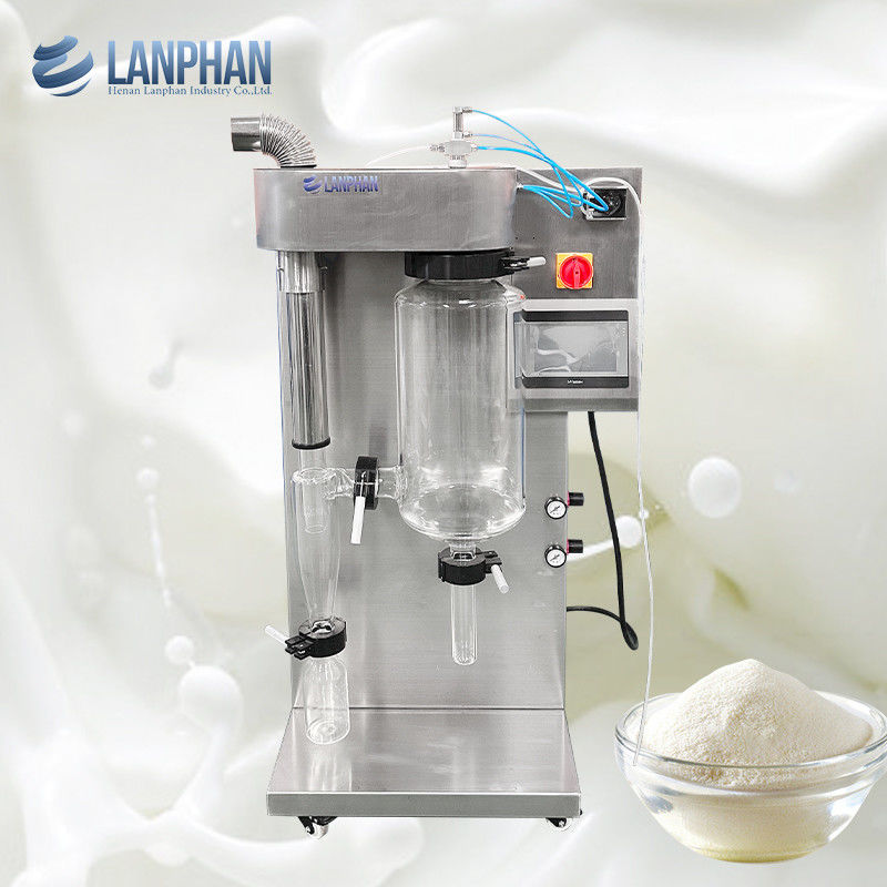 Mini Lab 2l glazen spuitdroger voor het maken van melk smaak poeder fruit sap poeder