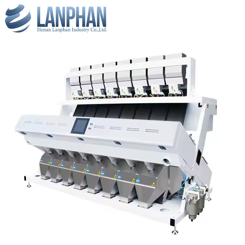 Multichanaal optische kleursoortmachine voor rijst, noten en zaden