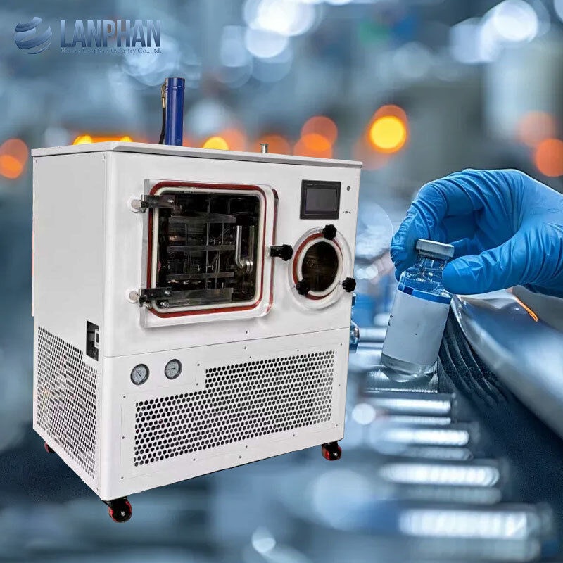 0,3 m2 laboratorium vacuüm vriesdrogers pilotschaal lyofiliseermachine voor vaccinreagens flesjes