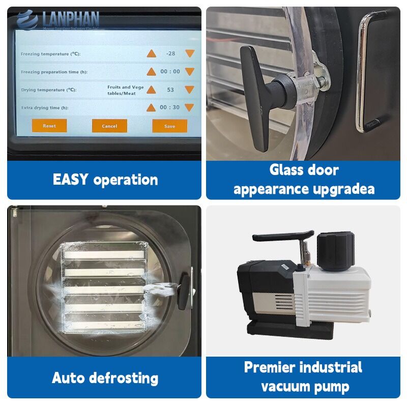 4-6 kg Automatische Kleine Voedsel Fruit Vlees Vacuüm Vriesdroogmachine Voor Thuisgebruik