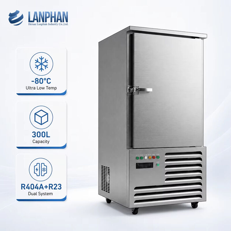 300L -80 graden diepvriesmachine 10 bakken Voedingsmiddelen ultra lage temperatuur diepvriesmachine