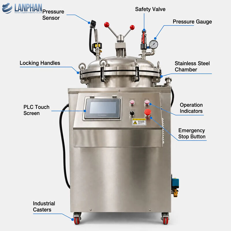 75/100/150L kleine retort Voedingsmachine Retort Canning Machine Autoclaaf Retort Sterilisator