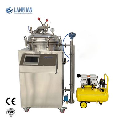 Industriële verticale autoclaaf 100 liter water spuit retort apparatuur voor flessen