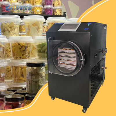 Kleine vriesdroger Lanphan Nieuwe upgrade 0,5m2 Zwarte vriesdroger met vacuümpomp